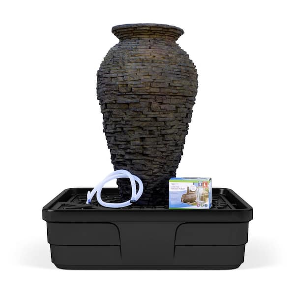 Aquascape Outdoor Zen Garden 45 in. Stacked Slate Stone Textured