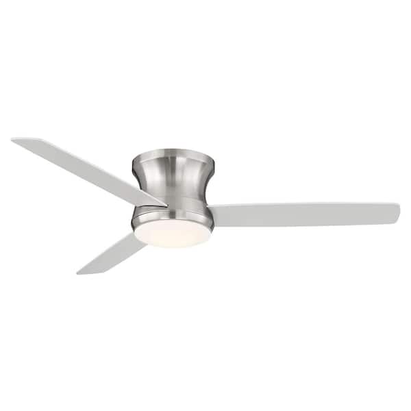 AIRE BY MINKA Dalecon 54 in. LED Indoor Brushed Nickel Ceiling Fan with Remote