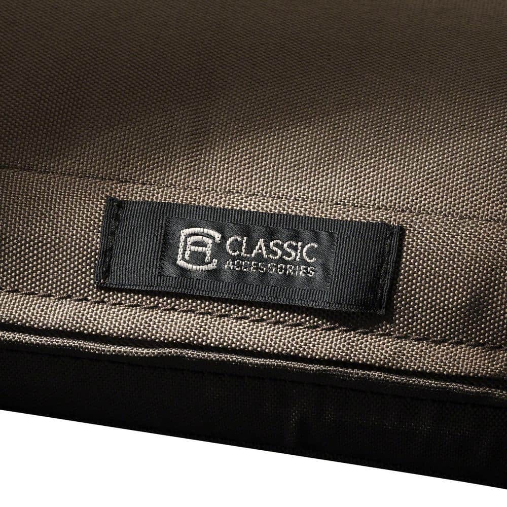 Ravenna Dark Taupe Water-Resistant Outdoor Seat Cushion