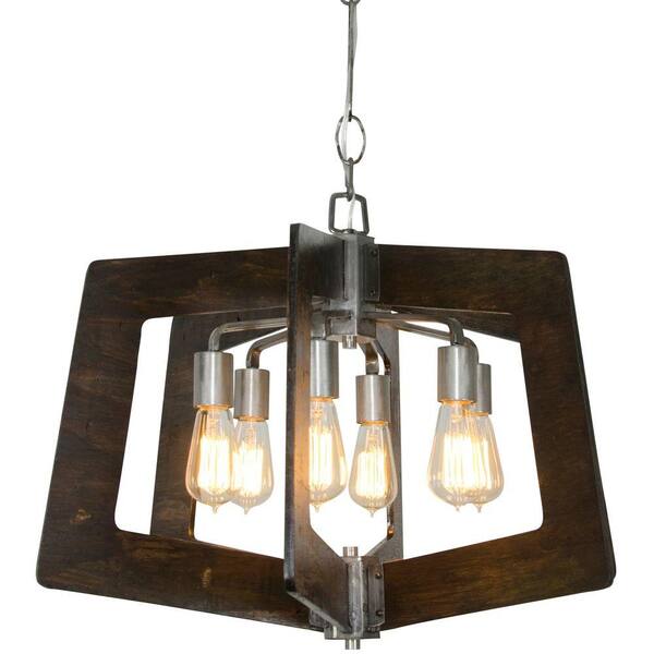 Varaluz Lofty 6-Light Steel Chandelier