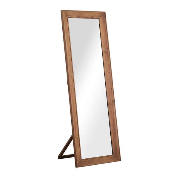Lumioca Brown 21 in. W x 64 in. H Rectangle Solid Wood Full Length