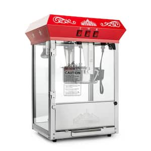850 W 8 oz. Red Vintage Style Popcorn Machine