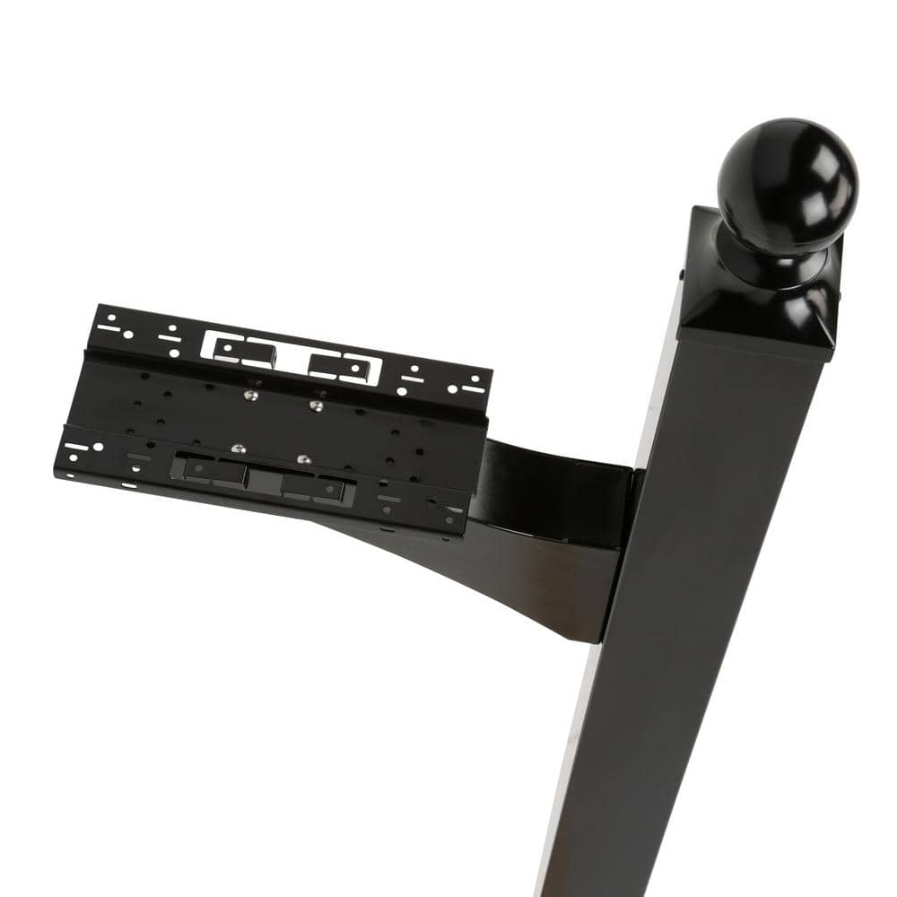 Gibraltar Black Aluminum Decorative Mailbox Post