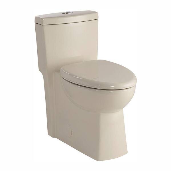 Schon 1-Piece 1.28 GPF Dual Flush Elongated Toilet in Biscuit