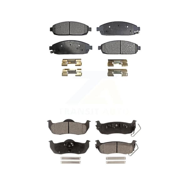 TEC Front Rear Ceramic Brake Pads Kit For Jeep Grand Cherokee Commander KTC-100054