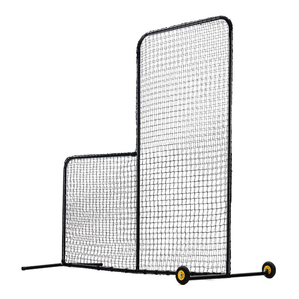 7 ft. x 7 ft. Portable Baseball and Softball L Screen with Wheels and Carry Bag for Pitching Practice price history on PriceWatchPro
