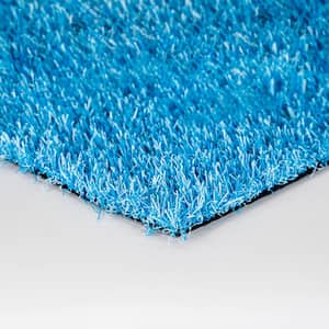 Caribbean Blue 12 ft. Wide x Cut to Length Artificial Grass Carpet
