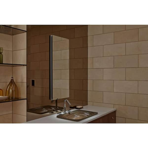 KOHLER Catalan 15 in. W x 36 in. H Recessed or Surface Mount Medicine Cabinet 170 degree hinge
