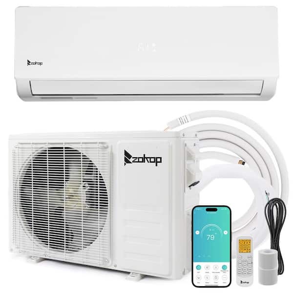 20 SEER2 18,000 BTU WIFI Enabled 1.5-Ton Ductless Mini Split Air Conditioner with Heat Pump 208/230V