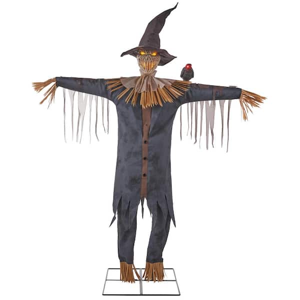 6.5 FT Wicked Woods Animated LED Stalking Scarecrow