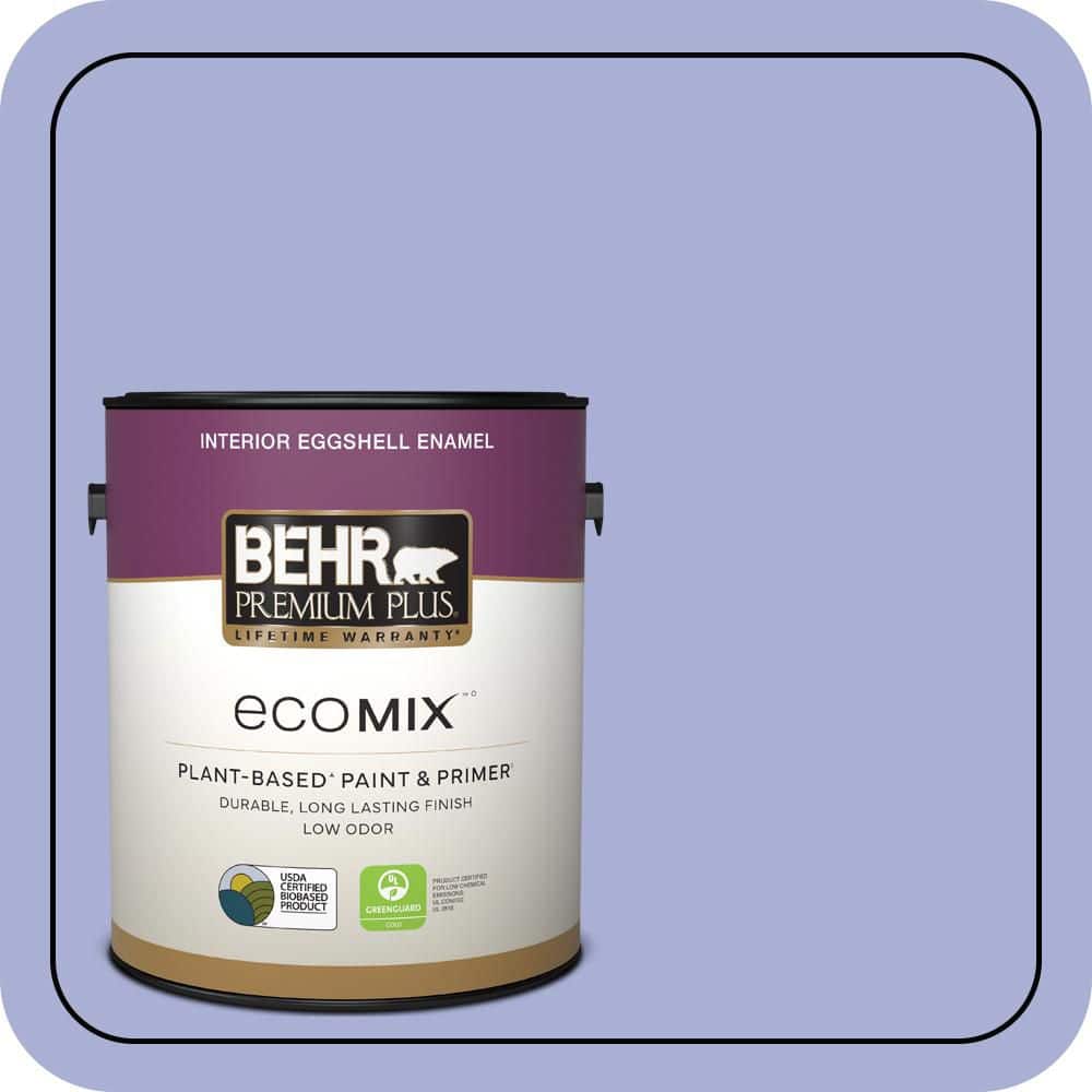 1 gal. #MQ4-30 Lavender Wash Eggshell Enamel EcoMix Plant-Based Interior Paint & Primer price history on PriceWatchPro