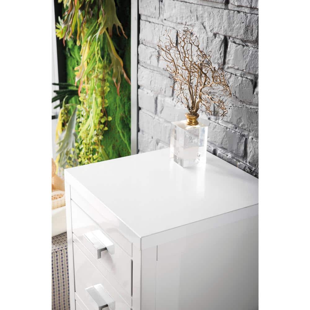 Addison 15.0 in. W x 15.0 in. D x 34.4 in. H Vanity Side Cabinet in Glossy White price history on PriceWatchPro