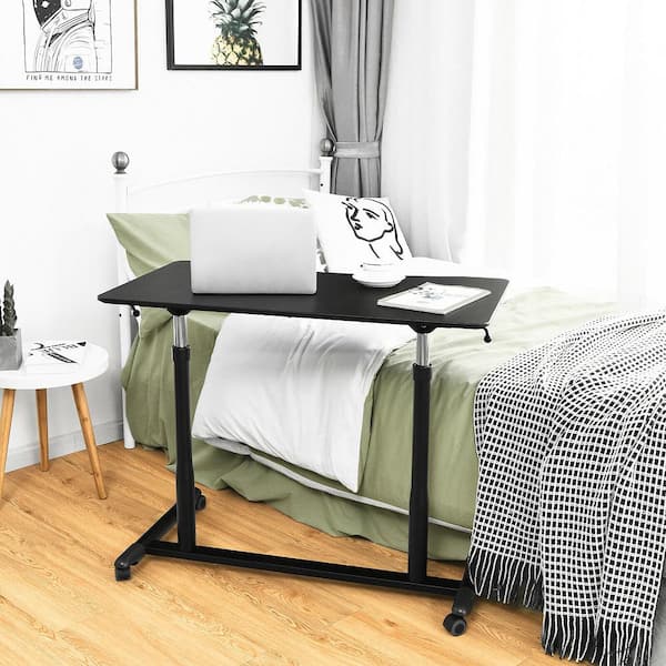 37.5 in Rectangle Black Wood Computer Desk