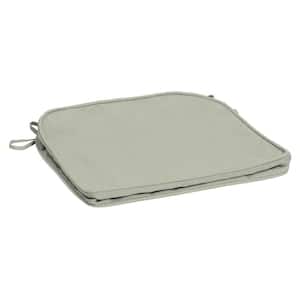 ProFoam 19 in. x 20 in. Outdoor Rounded Back Seat Cushion Cover in Light Grey
