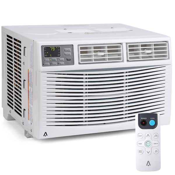 8,000 BTU (DOE) 115 Volts Window Air Conditioner Cools 350 sq. ft. with Remote and APP Control in White