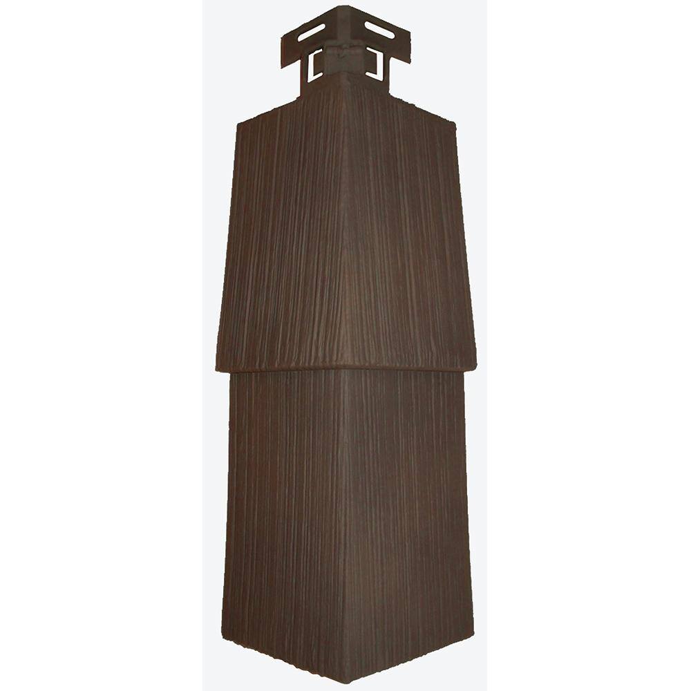 NovikShake RS RoughSawn Shake Corner 4.5 in. x 14.6 in. Polymer Corner in Coffee Bean (5 Per Box, 5.2 lin. ft.) price history on PriceWatchPro
