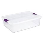 Sterilite 12 Gal. Latch and Carry Storage Tote Box Container in Clear ...