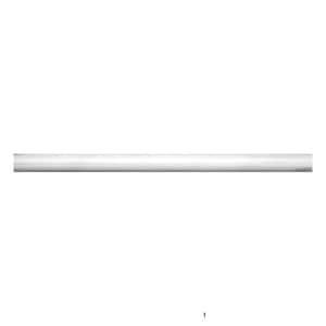 Grandis 0.6 in. x 12 in. White Marble Polished Pencil Liner Tile Trim (0.5 sq. ft./case) (10-pack)