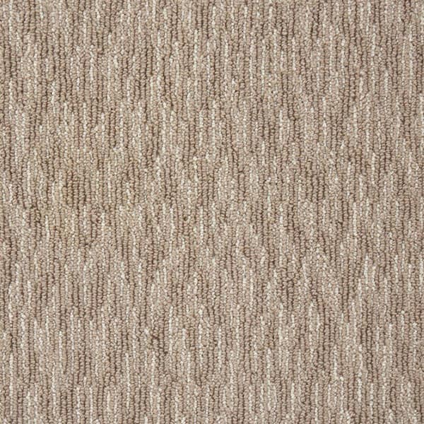 Natural Harmony Oceanic Tweed - Sparrow - Brown 12 ft. 36 oz. Wool Pattern Installed Carpet