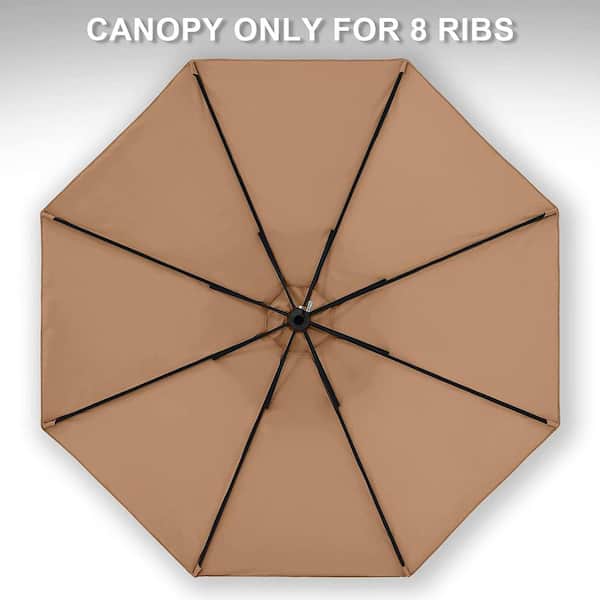 8 rib patio umbrella canopy Replacement 9 ft Yellow Waterproof and Cubilan 9 ft. Market Patio