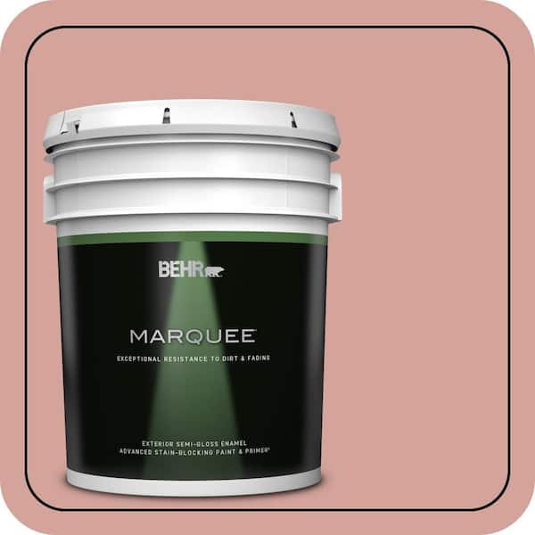 BEHR MARQUEE 5 gal. #S160-3 Bubble Shell Semi-Gloss Enamel Exterior Paint & Primer
