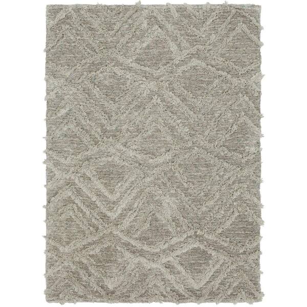 Mohawk Home Zafi Gray 10 Ft X 13 Ft Shag Area Rug 683726 The Home Depot