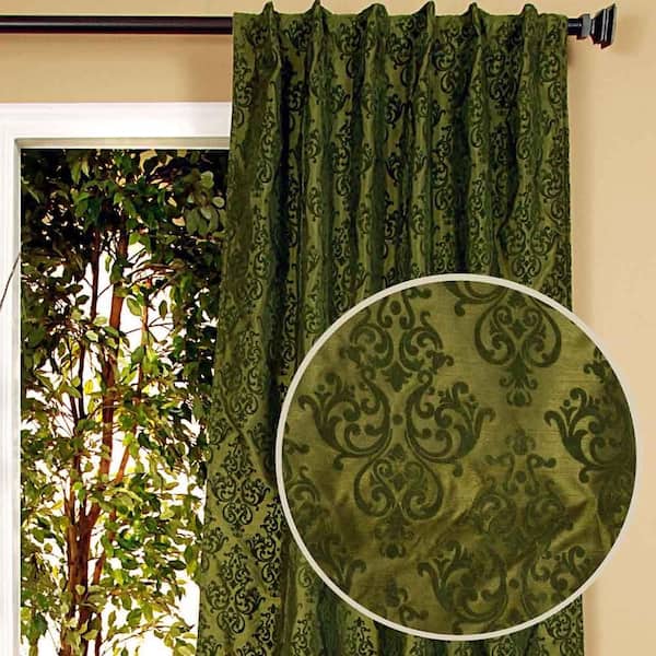 Home Decorators Collection Sheer Pari Moss Back Tab Curtain
