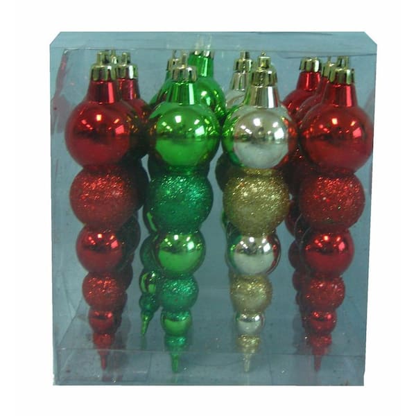 Shatterproof Finial Ornaments (12-Pack)