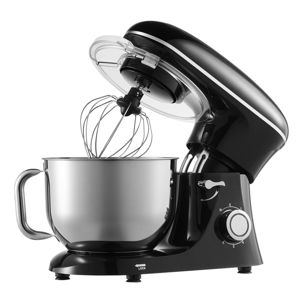 Stand Mixer, 6 QT Dough Mixer, 660W 6 + P Speeds Tilt-head Food Mixer with Stainless Steel Bowl, Dough Hook, Wire Whip price history on PriceWatchPro