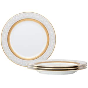 Crestwood Gold 9 in. (Gold) Porcelain Accent Plates, (Set of 4)