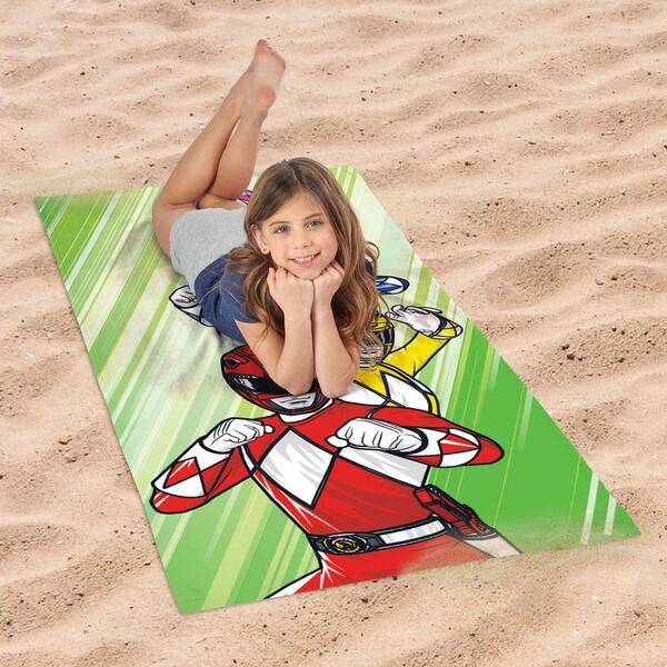 CHALLENGER - BEACH TOWEL チャレンジャー ビーチタオル THE NORTHWEST GROUP Power Rangers Teammates Forever Microfiber