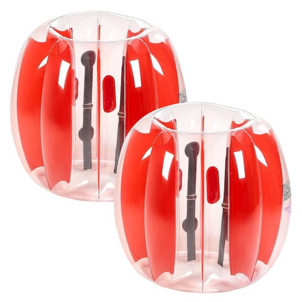 Inflatable Bumper Balls 2-Pack, 3FT./0.9M Body Sumo Zorb Ball, Durable Thick PVC Human Hamster Bubble Knocker for Sports