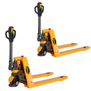 3300 lbs. 48 in. x 27 in. Fork Electric Pallet Truck 24V/20AH Lithium Battery Powered Pallet Jack (2-pack)