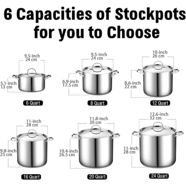 Cooks Standard 20 qt. 18/10 Stainless Steel Classic Deep