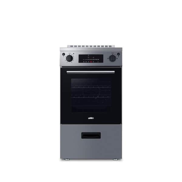 20 in. 2.09 cu. ft. Induction Range with 3 Burner Elements in Stainless Steel, ENERGY STAR, Power Cord Included