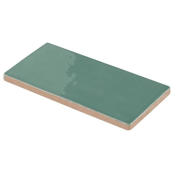 Ivy Hill Tile Catalina Green Lake 3 in. x 6 in. Polished Ceramic
