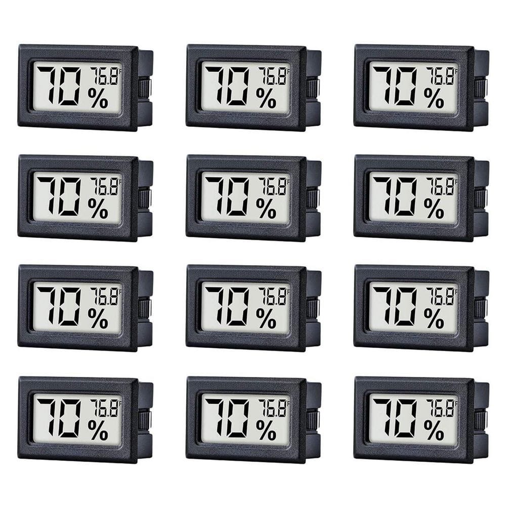 LCD Display Wireless Indoor Thermometer Hygrometer 12 Pack Digital Fahrenheit Humidity Temperature Gauge price history on PriceWatchPro
