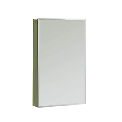 SV1530 15 in. x 30 in. Recessed or Surface Mount Medicine Cabinet in Single View Beveled Mirror