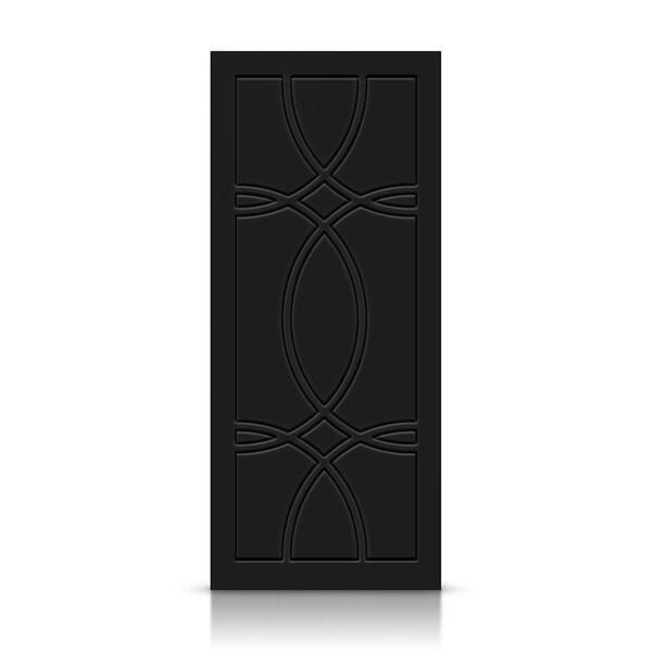 CALHOME 36 in. x 96 in. Hollow Core Black Painted Composite MDF Interior Door Slab