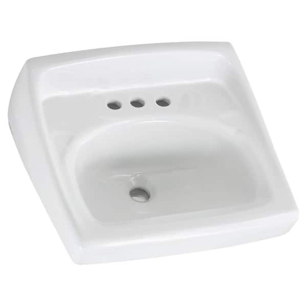 American Standard Lucerne Wall-Mounted Bathroom Vessel Sink in White