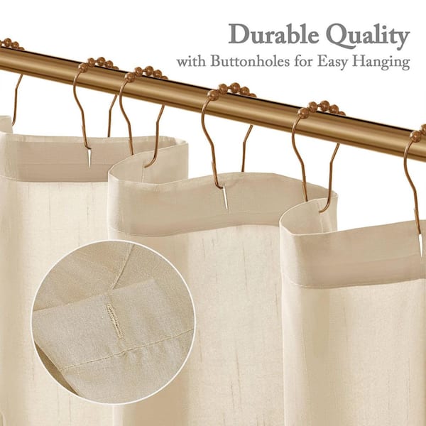 Jacqueline Ivory 72 in. Shower Curtain