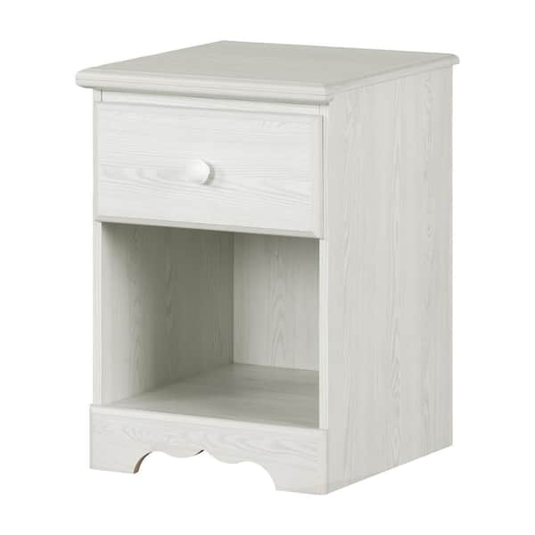 South Shore Summer Breeze White Pine 17.75 in. Nightstand