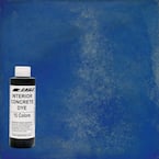 1 gal. Blue Poppy Interior Concrete Dye Stain Makes with Water from 8 oz. Concentrate
