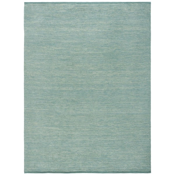 Montauk 8 ft. x 10 ft. Green Modern Solid Area Rug