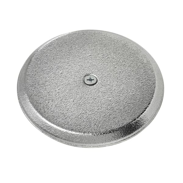 Oatey 5 in. Plastic Flat Cleanout Cover Plate in Chrome