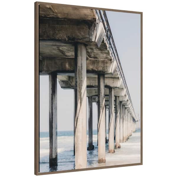 Sylvie "Pier Over The Water" by Alicia Abla Beach Framed Art Print 38 in. x 28 in.