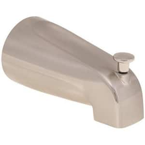 1/2 in. FIP Bathtub Spout with Top Diverter, Brushed Nickel