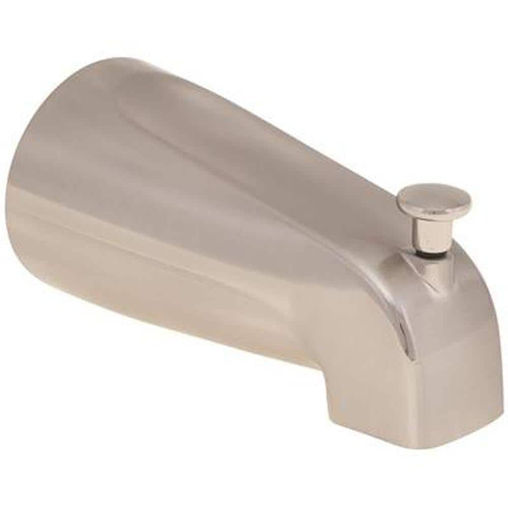 ProPlus 1/2 in. FIP Bathtub Spout with Top Diverter, Brushed Nickel.102024 The Home Depot