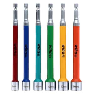 Color Coded Magnetic Nut Setter Metric Set (6-Piece)