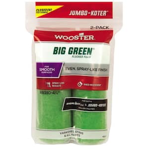 4-1/2 in. Jumbo-Koter Big Green Flocked Foam Rollers (2-Pack)
